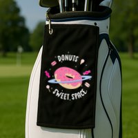 Donuts Sweet Space  Golf Towel