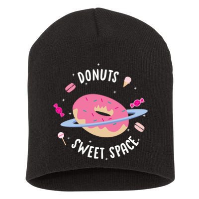 Donuts Sweet Space  Short Acrylic Beanie