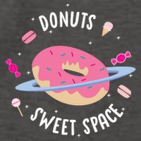 Donuts Sweet Space  Vector Backpack