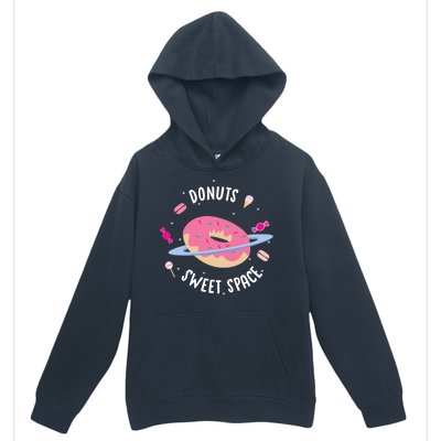 Donuts Sweet Space  Urban Pullover Hoodie