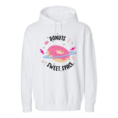 Donuts Sweet Space  Garment-Dyed Fleece Hoodie