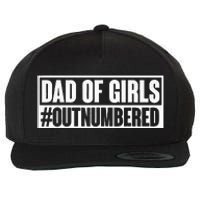 Dad Of Outnumbered Hashtag Funny Dads Dad Memes Wool Snapback Cap