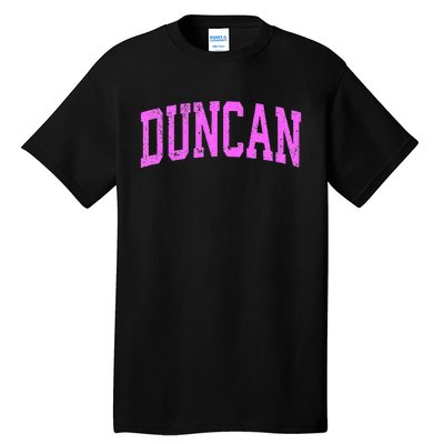 Duncan Oklahoma Ok Vintage Athletic Sports Design Tall T-Shirt