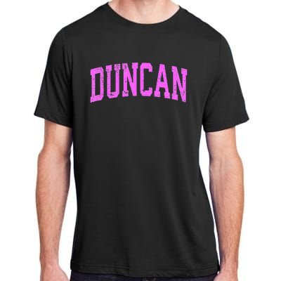 Duncan Oklahoma Ok Vintage Athletic Sports Design Adult ChromaSoft Performance T-Shirt