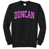 Duncan Oklahoma Ok Vintage Athletic Sports Design Tall Sweatshirt