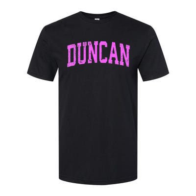 Duncan Oklahoma Ok Vintage Athletic Sports Design Softstyle CVC T-Shirt