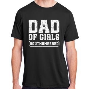 Dad of Outnumbered Funny Father's Day Adult ChromaSoft Performance T-Shirt