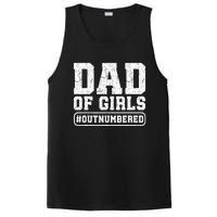 Dad of Outnumbered Funny Father's Day PosiCharge Competitor Tank