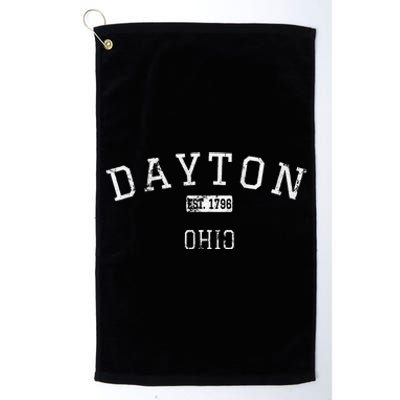 Dayton Ohio Oh Vintage Platinum Collection Golf Towel