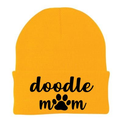 Doodle Mom Dog Mother Knit Cap Winter Beanie