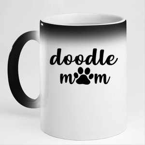 Doodle Mom Dog Mother 11oz Black Color Changing Mug