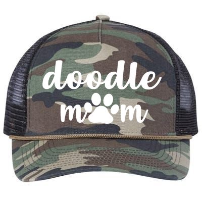 Doodle Mom Dog Mother Retro Rope Trucker Hat Cap