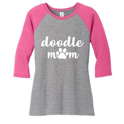 Doodle Mom Dog Mother Women's Tri-Blend 3/4-Sleeve Raglan Shirt