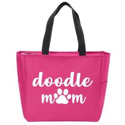 Doodle Mom Dog Mother Zip Tote Bag