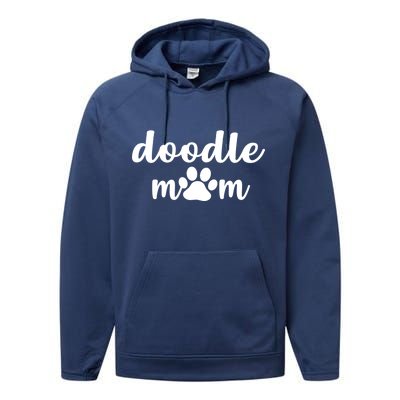 Doodle Mom Dog Mother Performance Fleece Hoodie