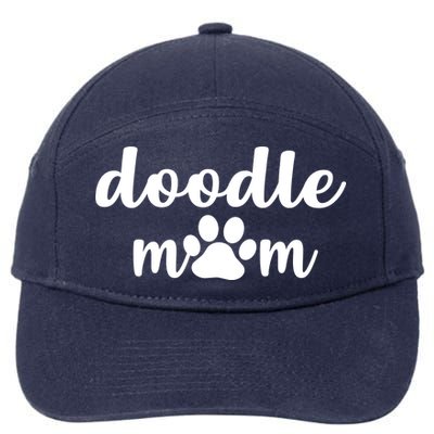 Doodle Mom Dog Mother 7-Panel Snapback Hat