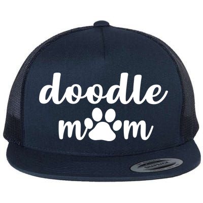 Doodle Mom Dog Mother Flat Bill Trucker Hat