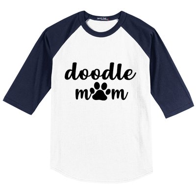 Doodle Mom Dog Mother Baseball Sleeve Shirt