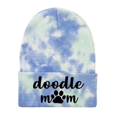 Doodle Mom Dog Mother Tie Dye 12in Knit Beanie