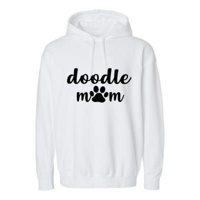 Doodle Mom Dog Mother Garment-Dyed Fleece Hoodie