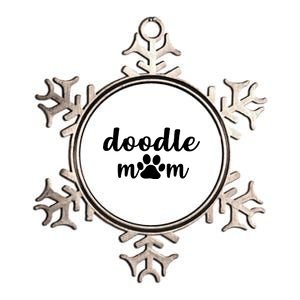 Doodle Mom Dog Mother Metallic Star Ornament