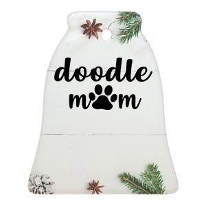 Doodle Mom Dog Mother Ceramic Bell Ornament