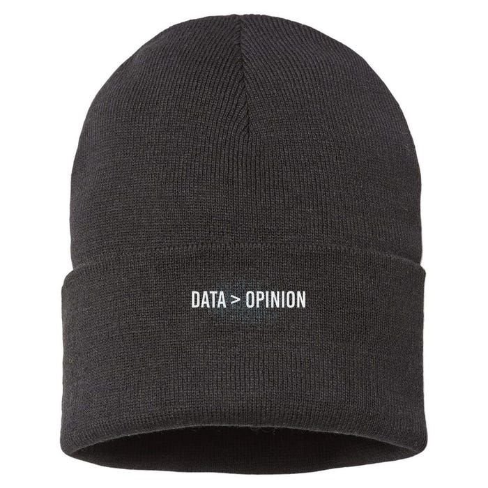Data Opinion Programmer Sustainable Knit Beanie