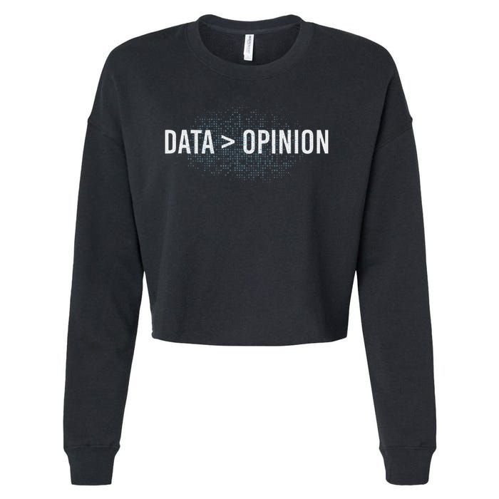 Data Opinion Programmer Cropped Pullover Crew