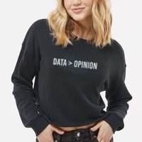 Data Opinion Programmer Cropped Pullover Crew