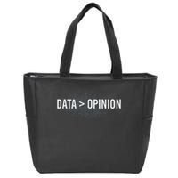Data Opinion Programmer Zip Tote Bag