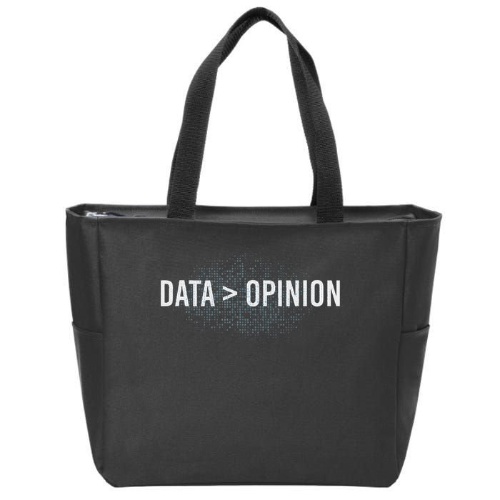 Data Opinion Programmer Zip Tote Bag