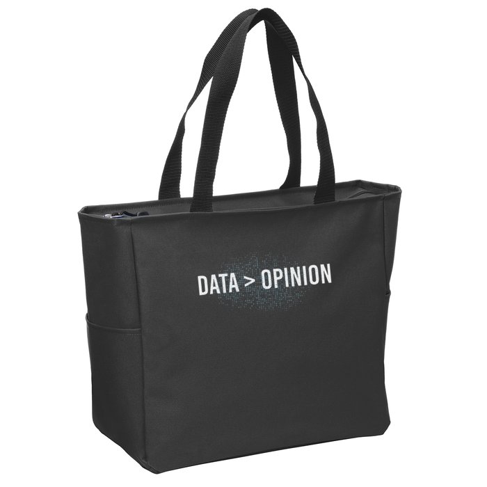 Data Opinion Programmer Zip Tote Bag