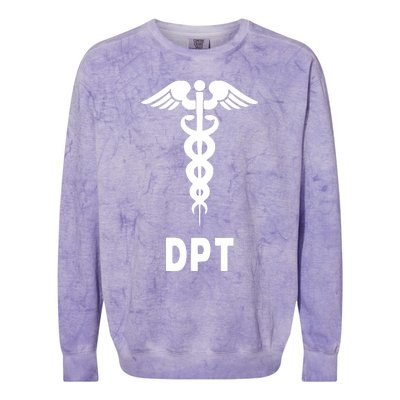 Doctor Of Physical Therapy DPT Caduceus Symbol Gifts Colorblast Crewneck Sweatshirt