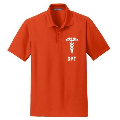 Doctor Of Physical Therapy DPT Caduceus Symbol Gifts Dry Zone Grid Polo