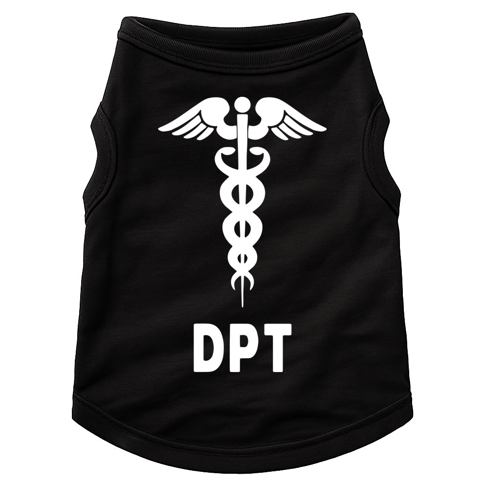 Doctor Of Physical Therapy DPT Caduceus Symbol Gifts Doggie Tank