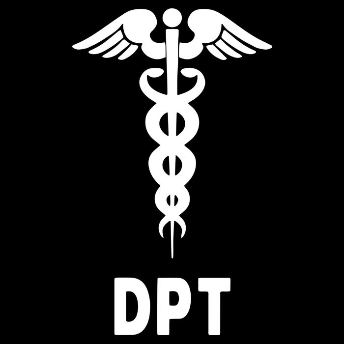 Doctor Of Physical Therapy DPT Caduceus Symbol Gifts Doggie Tank