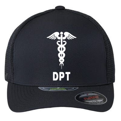 Doctor Of Physical Therapy DPT Caduceus Symbol Gifts Flexfit Unipanel Trucker Cap