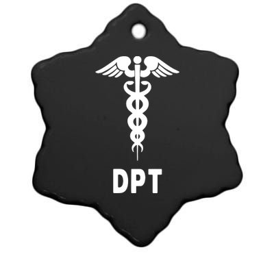 Doctor Of Physical Therapy DPT Caduceus Symbol Gifts Ceramic Star Ornament