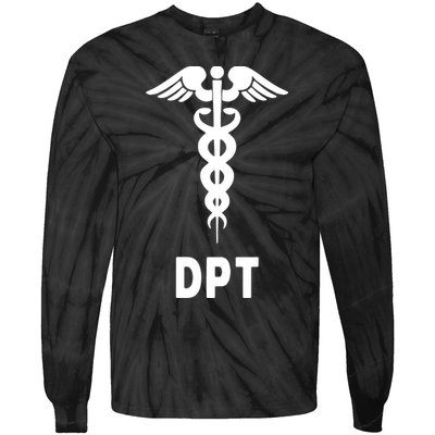 Doctor Of Physical Therapy DPT Caduceus Symbol Gifts Tie-Dye Long Sleeve Shirt
