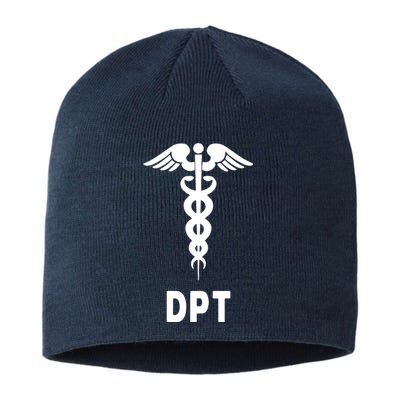 Doctor Of Physical Therapy DPT Caduceus Symbol Gifts Sustainable Beanie