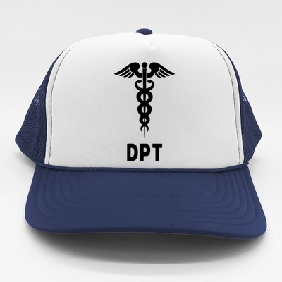 Doctor Of Physical Therapy DPT Caduceus Symbol Gifts Trucker Hat