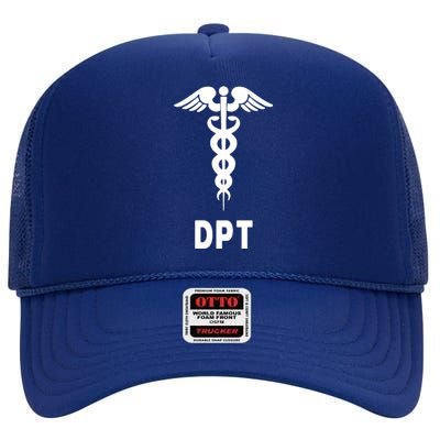 Doctor Of Physical Therapy DPT Caduceus Symbol Gifts High Crown Mesh Back Trucker Hat