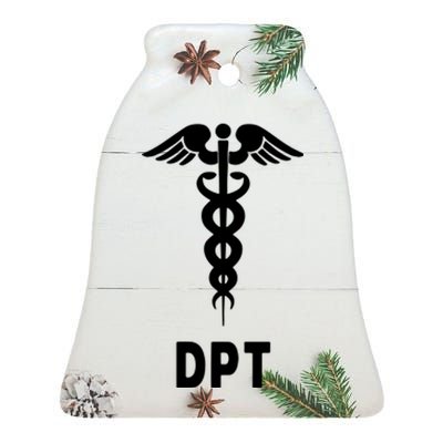 Doctor Of Physical Therapy DPT Caduceus Symbol Gifts Ceramic Bell Ornament