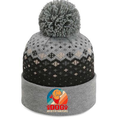 Dogs Over People Fun The Baniff Cuffed Pom Beanie