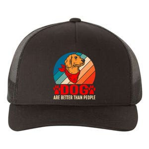 Dogs Over People Fun Yupoong Adult 5-Panel Trucker Hat