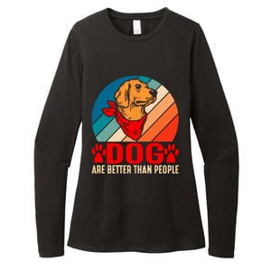 Dogs Over People Fun Womens CVC Long Sleeve Shirt