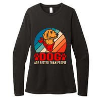 Dogs Over People Fun Womens CVC Long Sleeve Shirt