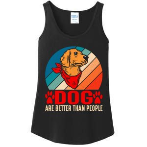 Dogs Over People Fun Ladies Essential Tank