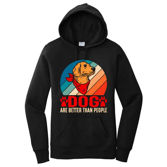 Dogs Over People Fun Women's Pullover Hoodie