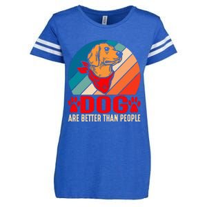 Dogs Over People Fun Enza Ladies Jersey Football T-Shirt